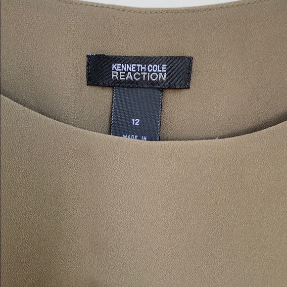 Kenneth Cole Reaction Top sz 12 Green - Picture 4 of 4